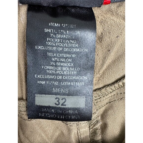 Mens Beige 32 Gerry Cargo Shorts Adjustable Belt Nylon/Spandex Durable - PreOwne - Picture 5 of 16